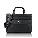 Solo Classic 15.6" Laptop Triple Compartment Briefcase, Black, CLS346-4