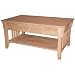 International Concepts OT-61C Mission Coffee Table, Unfinished