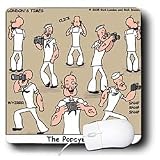 Londons Times Famous People Places Books Cartoons - The Popeyerazzi - Mouse Pads