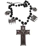 Elvira Gothic Rosary Necklace