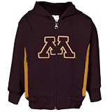 Minnesota Golden Gophers Toddler Maroon-Gold Color Block Full Zip Hoody Sweatshirt