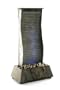 Smart Garden 40277 Slate Ribbed Glass Fountain Wall with Color Changing LEDs And Pebbles