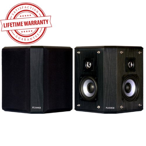 Fluance AVBP2 Bipolar Surround Sound Satellite Speakers