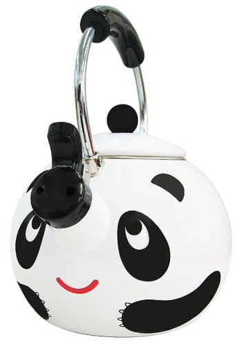 Animal Kettle 1.7-Quart Whistling Enamel on Steel Panda Tea Kettle