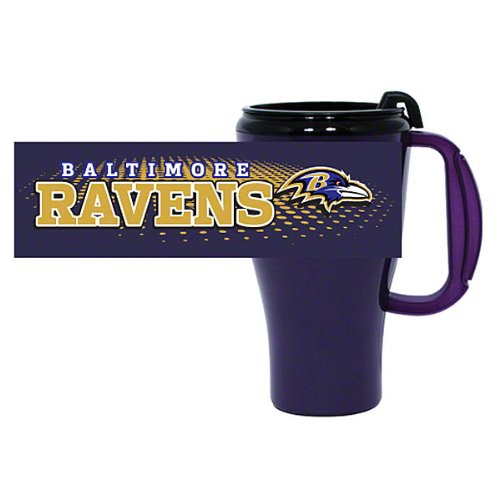 Baltimore Ravens 16 oz Plastic Roadster Travel Mug