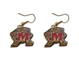 Maryland Terps Terrapins Dangle Logo Earring Set Ncaa Charm Gift