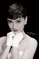 Audrey Hepburn Poster Audrey Red Lips 24x36 Poster