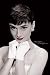 Audrey Hepburn Poster Audrey Red Lips 24x36 Poster