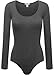 FPT Womens Basic Long Sleeve Bodysuit CHARCOAL MEDIUM