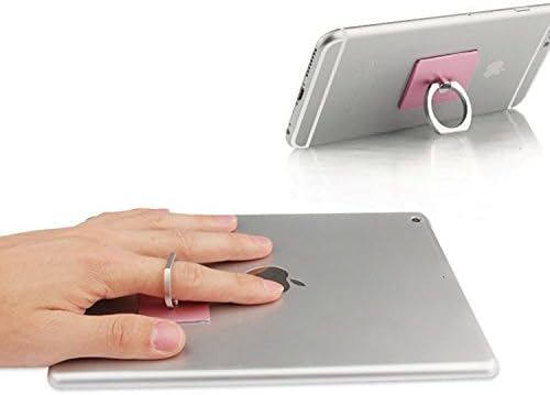 Universal 360 Degree Rotating Metal Push Ring Finger Grip Stand Holder Ring Phone Car Holder Mount Phone Ring Stent for Iphone 4s, 5 ,6, 6s ,6(s) plus,Tablets or Other Smartphones(Pink)