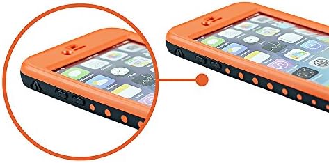MAG Digital Iphone 6 Plus Waterproof Case [New Version] 6.6ft Underwater Shockproof Snow Proof Dirt Proof Protection Case Impact Resistant Cover for Iphone 6 Plus 5.5 Inch (orange)