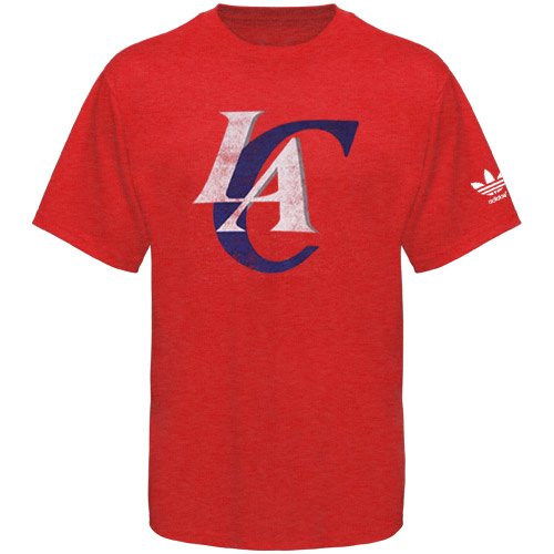 NBA Los Angeles Clippers Better Logo Tri Blend Tee (Red, XX-Large)