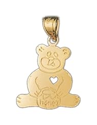 CleverEves 14K Gold Pendant Teddy Bear 1.2 - Gram(s)
