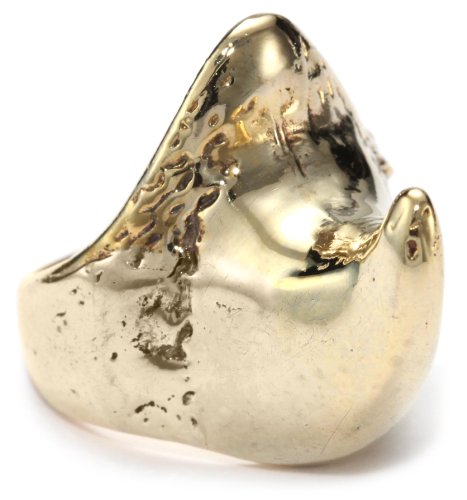 Alberto Juan Horns 14kt Vermeil Rhino Horn Ring, Size 7