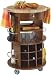 Kitchen & Housewares : Home Styles Round Wood Top Wine Cart in Cottage Oak