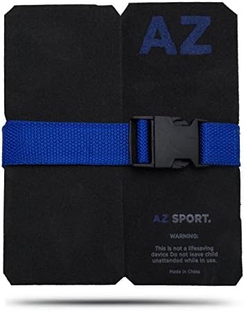 AZSPORT Adjustable Swim Belt for Aquatic Safety, Exercise and Maximum Buoyancy, Black and Blue