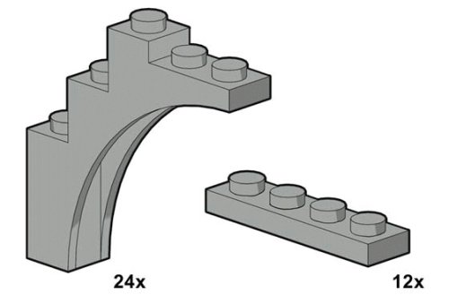 Lego Building Accessories ARCH, 36 pcs
