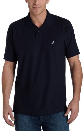 Nautica Men's Solid Pique Polo