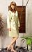 kumi kookoon Reversible Silk Short Robe - Medium (6-8) - Chocolate/Ivory