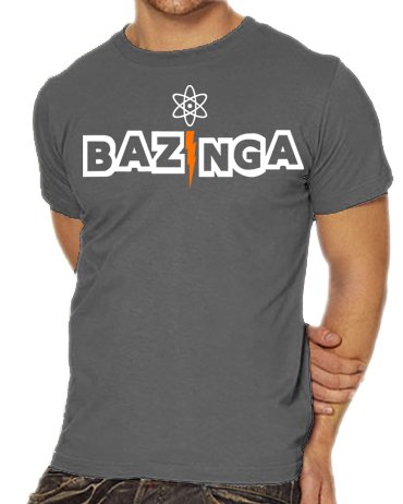 Touchlines Herren T-Shirt Bazinga - The Big Bang Theory v2, darkgrey, L, B1784-Darkgrey-L Preisvergleich