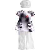 Baby Togs Infant Girls Navy Sailor Outfit Hat Set 12-24M