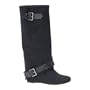 ALDO Illsley - Clearance Women Tall Boots - Black Satin - 7