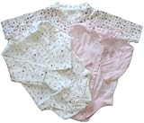 Ex Store 3 Pack Bodysuits Pink Floral