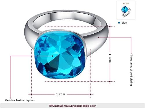 ROXI 18K Platitum Plated Party Ring for Women Best Gifts Idea (Available in Sizes 6 7 8)