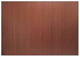 Anji Mountain Bamboo Rug Co. 48-Inch-by-72-Inch Bamboo Roll-Up Chair Mat, 5mm thick, felt backing, No Tongue, Dark Cherry