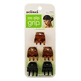 Scunci No-slip Grip Chunky Jaw Clips (Pack of 5) ~ Scunci