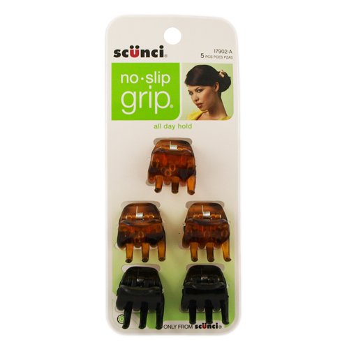 Scunci No-slip Grip Chunky Jaw Clips (Pack of 5)