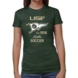 South Florida Bulls Ladies Pennant Sport Juniors Tri-Blend T-Shirt - Green