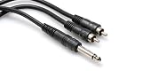 Brand New Hosa Cyr-102 2 M 1/4 Ts to 1/4 Dual RCA Y Cable
