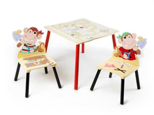 Chic 2000 370 01 - Piraten - Set Tisch und 2 St&uuml;hle