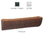 DMC Products 24-Inch Resin Wicker Wall Basket, Antique Brown