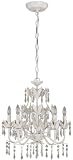 White and Clear Crystal Chandelier - C7241