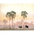 Elephants (Amid Palms) Art Poster Print - 13x19
