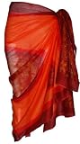 Orange Sarong with Bandana Design