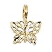Butterfly Charm 14k Gold 11mm