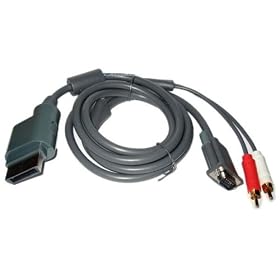 New HDTV/PC Monitor VGA HD AV Cable Cord for Xbox 360
