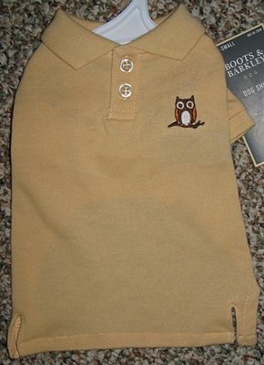 Gold Puppy Dog Polo Shirt - X-Small