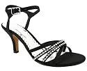 Strappy Rhinestone Silk Heel
