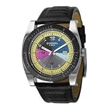 Diesel Men's DZ1258 Large Stainless Steel and Black Leather Watch