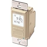 Honeywell RPLS741B1007/U EconoSWITCH 7-Day Programmable Timer for Lights, Light Almond