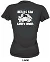 Bering Sea Survivor DISTRESSED Style Logo Women's Babydoll tee Shirt in 6 Colors Small thru XL