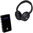 Pyle Wireless Headphones and Amplifier Package - PIH30R UHF Wireless Stereo Headphone with Wireless iPhone/iPod Dock Transmitter and RF Remote Control - PHE7AB USB DAC Headphone Amplifier