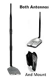 Alfa AWUS036H 1000mW 1W 802.11b/g USB Wireless WiFi Adapter With Original Alfa Screw-On Swivel 9dBi Rubber Antenna and Suction cup Window Mount dock