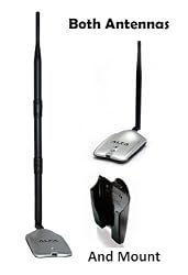 1000mW 1W 802.11b/g USB Wireless WiFi Adapter With Original Alfa Screw-On Swivel 9dBi Rubber Antenna and Suction cup Window Mount dock *Strongest on the Market*