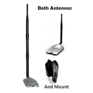 Alfa AWUS036H 1000mW 1W 802.11b g USB Wireless WiFi Adapter With Original Alfa Screw-On... by 