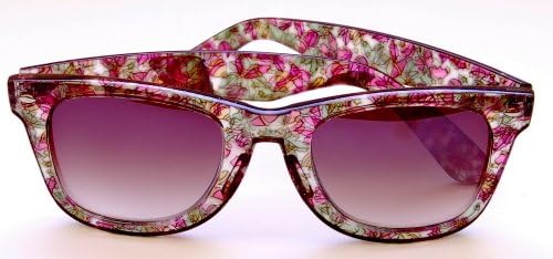 Wayfarer Style Sun Reader - Incredible Colors - Case Included , 1.00, Green Ornament